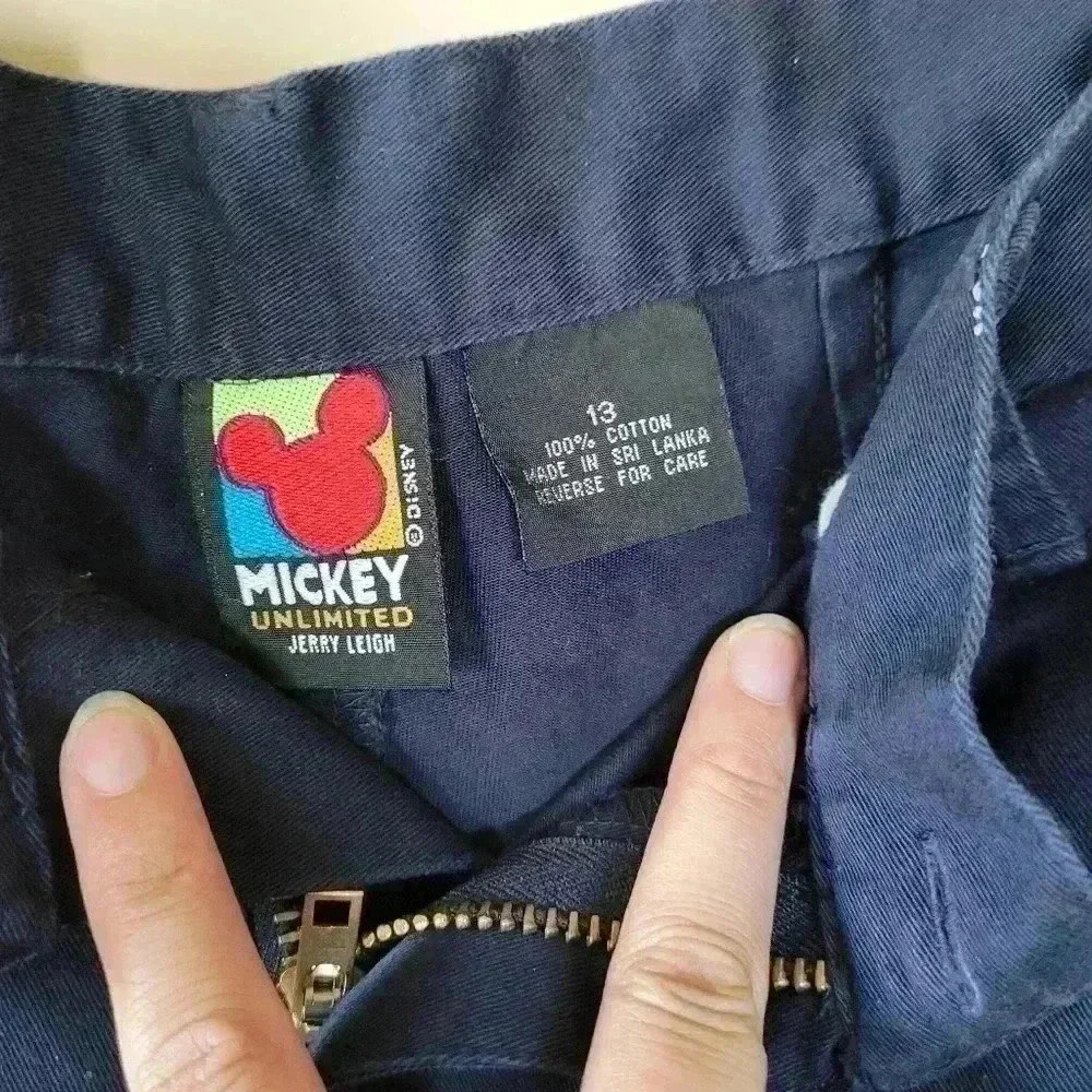 Vintage Mickey Unlimited Jerry Leigh Cruise Mom Shorts Women Navy Blue Sz 13 - Picture 4 of 6